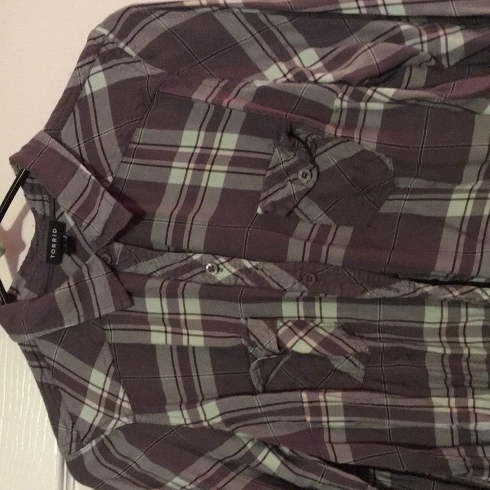 Torrid flannel button up